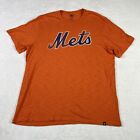 New York Mets Men's Size 2XL by 47 Brand MLB Baseball Orange Tee T-Shirt