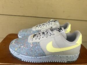 Nike Air Force 1 Crater Low Pure Platinum Women's Barely Volt CT1986-001 Size 10