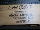 S-T INDUSTRIES METRIC MICROMETER STANDARDS #SM007, USED