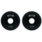Micro Gainz Pair of 2.5LB Steel Olympic Weight Plates, Made in USA