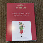 Hallmark 'Eleven Pipers Piping' 12 Days Of Christmas 2021 Ornament New In Box