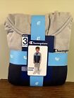 Champion Toddler Boys' Grey/Navy Active Hoodie, Joggers & Tee Set - 4T
