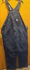 Carhartt 102691-410 FR  Quilt Lined Bib Overalls Mens Size 36x30 Used Good Cond