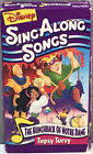 Disney Sing Along Songs VHS Hunchback of Notre Dame Topsy Turvy Video Tape RARE!