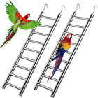 2Pcs Parrot Ladders, 9-Step Bird Exercise Toy Play Ladder with Hooks for Cages