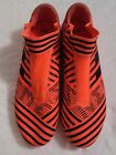 Adidas Nemeziz 17.3 FG Futbol Soccer Cleats Shoes Orange Neon S80604 Men Size 10