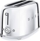 Smeg 50's Retro Style Chrome 4x2 Slice Toaster TSF02SSUS Stainless Steel NEW
