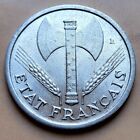 🧭 🇫🇷 FRANCE Etat Francais (Vichy) 1 Franc coin, 1943. High grade!