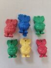 vintage 1960s  RAT FINK CHARM Lot of 6 GUMBALL PRIZE - ED ROTH monsters