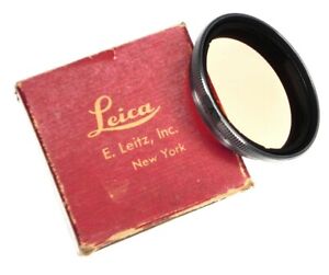 Leica E.Leitz N.Y. Chrome Rim A Filter for Summitar  ........... MINT w/Box