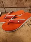 Nike Sz 7 ORANGE Flip Flop CELSO Women Sandals 1042996552