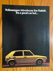 1975 VW Volkswagen Rabbit 16-page Sales Brochure - Options and Specs - Nice Cond