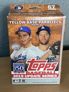 2019 Topps Update Baseball Walgreens Yellow Exclusive Hanger Box Sealed