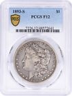 1893-S Morgan Silver Dollar F12 PCGS