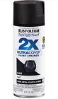 Rust-Oleum Painter'S Touch 2X Ultra Cover Spray Paint, 12 Oz, Flat Black