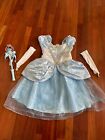 Disney Store/Parks Girls Size Small 5/6 Princess Cinderella Dress Costume