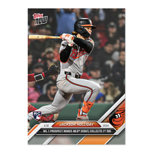 2024 MLB Topps NOW 61 JACKSON HOLLIDAY BALTIMORE ORIOLES  ROOKIE RC PRESALE