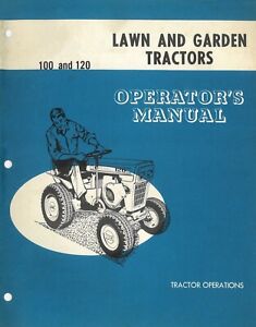 Owner's Operator's Manual Ford 100 & 120 Lawn & Garden Tractor LGT100 LGT120 LGT