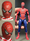 Painted 1/12 Tobey Maguire Mask Spider-man Head Carved Fit 6'' SHF Action Figure