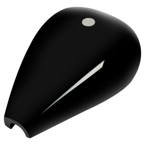 Vivid Black 4.7gal. Gallon Stretched Fuel Gas Tank Fit For Harley Bobber Chopper (For: 1995 Sportster 883)
