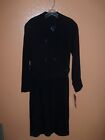 London Fog Black Women's Trench Coat Raincoat, New w/Tags (size 4 Reg.)