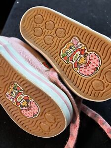 Strawberry Shortcake Baby Sneakers Stride Rite Vintage 1980s Pink Sz 2 M  EC