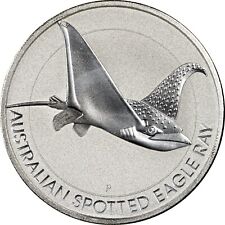 2021 Perth Mint Australia $2 1 1/2 1.5 Oz Silver Spotted Eagle Ray Brilliant UNC