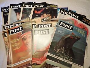 Lot of 28 vintage issues - The Saturday Evening Post Magazine from 1961 and 1962