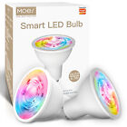 MOES ZigBee GU10 Smart LED Light Bulbs RGB Dimmable 2200-6500K Alexa Google APP