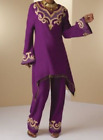 size 12 Purple & Gold Jabira Pant Suit Set by Ashro new