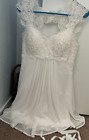Women's Wedding Dress White Lace Bling Size 6 Excellent Cond. Used Once