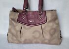 Coach Ashley Carry All Signature Dotted Op Art Shoulder Bag F20049
