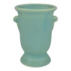 Weller Evergreen 1930s Vintage Art Deco Pottery Green Ceramic Vase