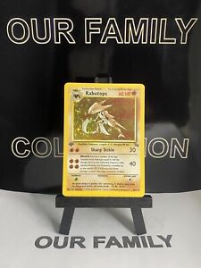 Pokémon TCG Kabutops Fossil 9 Holo 1st Edition Holo Rare MP