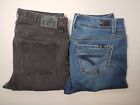 Lot Of 2 Seven7 And Ralph Lauren Jeans Women's Size 10 Blue And Black Denim