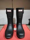 Hunter Women's Original Short Rain Boot, Black, Size 8 Medium US
