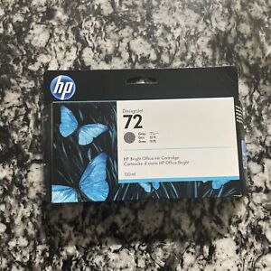 HP 72 Gray DesignJet Ink Cartridge 130ml (C9374A) OEM Sealed Dec 2023