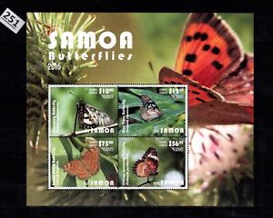 GI SAMOA 2015 - MNH - BUTTERFLIES
