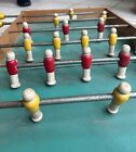 Vintage portable table football babyfoot game soccer French wooden players 1950s