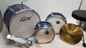 Eastar Blue Glitter Mini drums Set