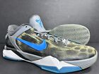 Nike Zoom Kobe VII 7 Grey Blue Mens System Snow Leopard Cheetah Mens Size 10.5