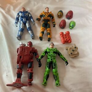 VTG CENTURIONS Action Figure Lot Of 4 W/accessories Max Ray Dr Terror Ace Jake
