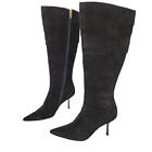 GCI Collezione Grant Tall Shaft Black Stiletto Boots Womens Size 6