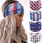 4Th of July Headbands USA Patriotic Hair Accessories American Flag Headband Wide
