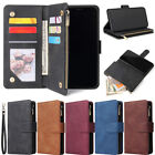 Flip Zipper Leather Wallet Case For iPhone 15 14 Pro Max Plus 13 12 11 XR XS 78+