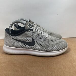 Nike Free RN Womenb Size 7.5 831509-101 Gray Black White Running Shoes Sneakers