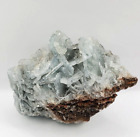 Peruvian Blue Barite Crystal Cluster Specimen 252g