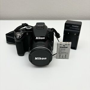 New ListingNikon COOLPIX P500 12.1MP Digital Camera Black w/ Battery Charger Tested & Works