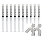 Teeth Whitening Kit 22% Carbamide Peroxide 10x 3cc Syringes Shade Guide MADE USA