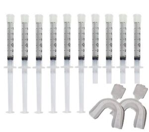 Teeth Whitening Kit 34% Carbamide Peroxide 10x 3cc Syringes Shade Guide MADE USA